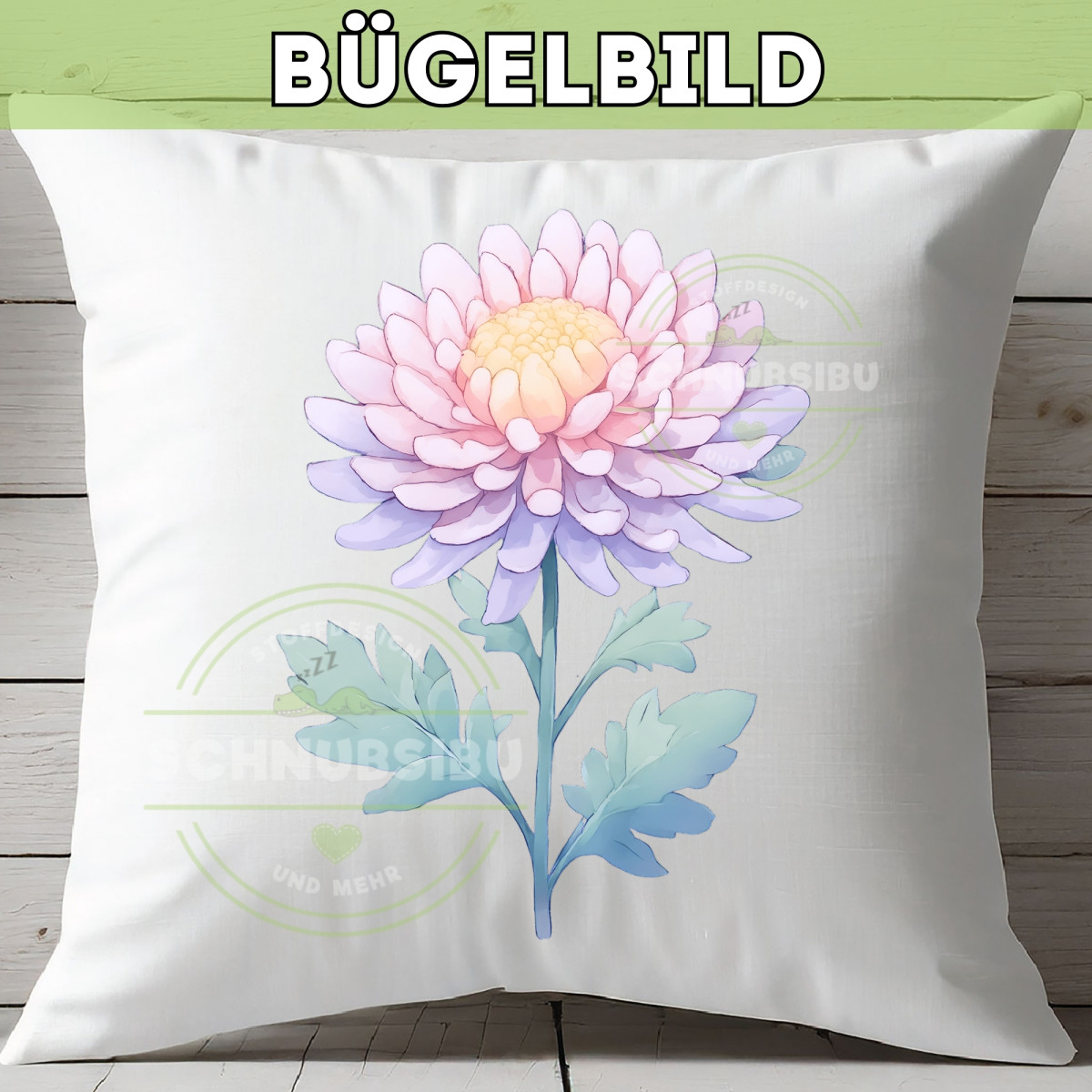 Bügelbild Blume